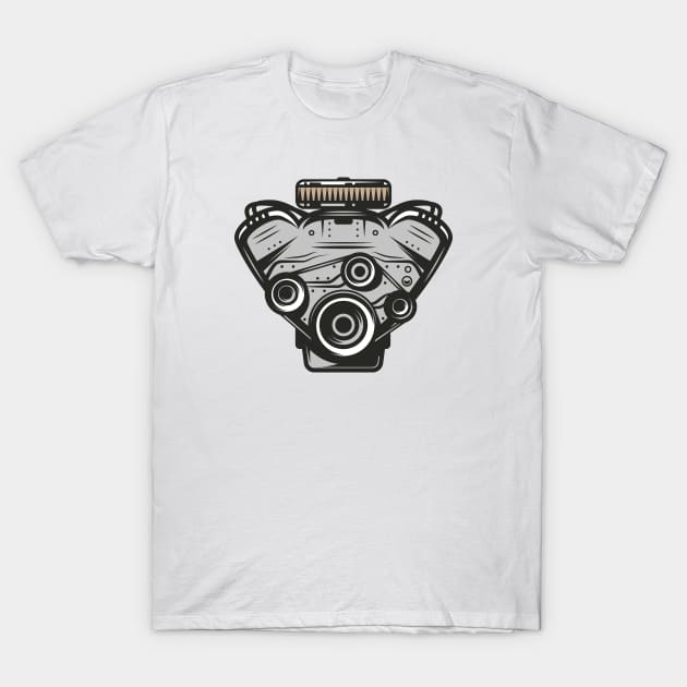 Vintage Engine T-Shirt by wearapex